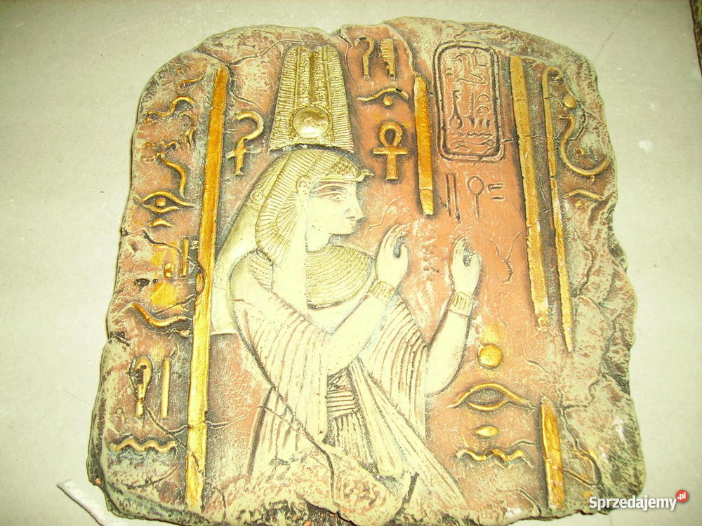 OBRAZY GIPSOWE MALOWANE starożytny egipt Sosnowiec