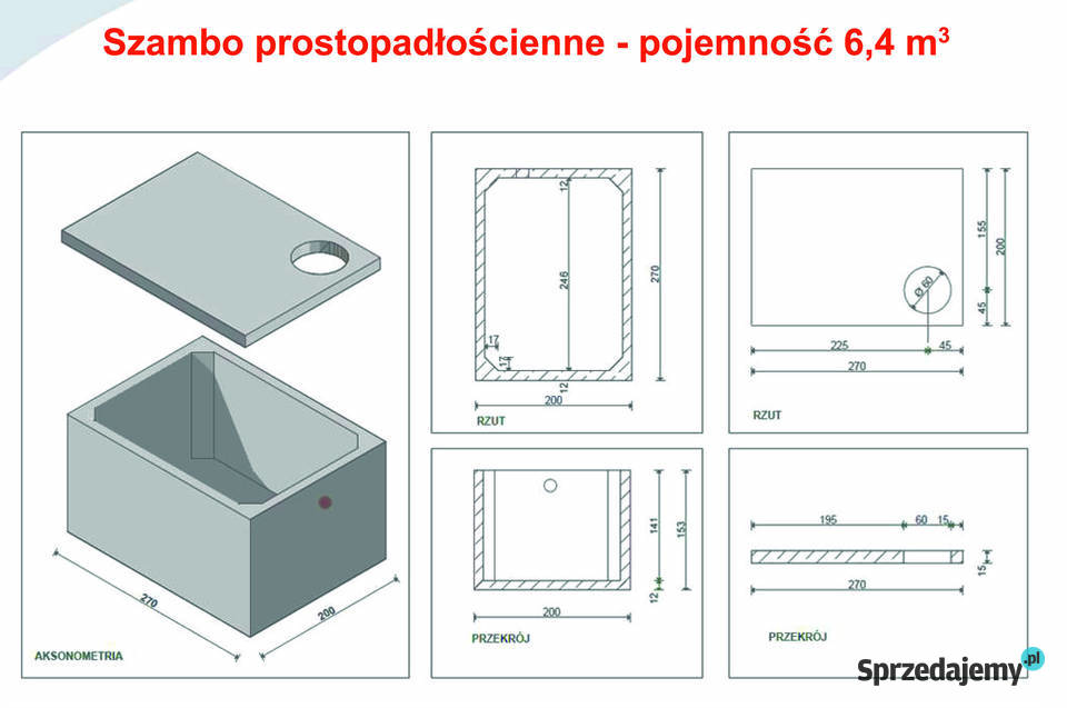 Forma stalowa na szambo prostopadłościenne Zgierz