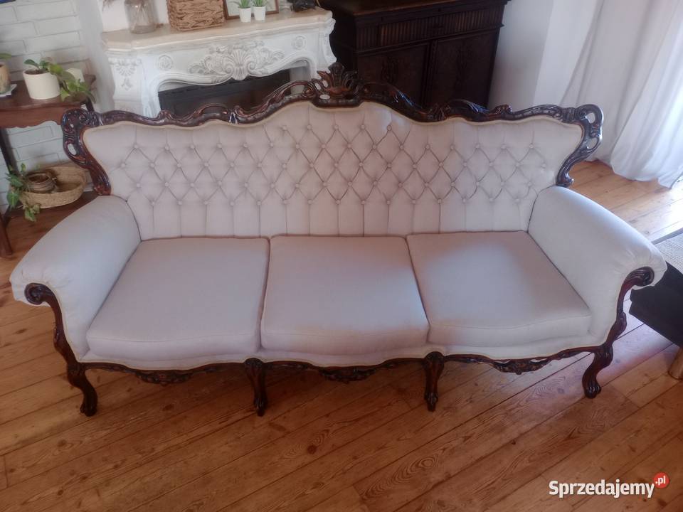 Stylowa sofa ludwikowska piękna renowacji sprzedam
