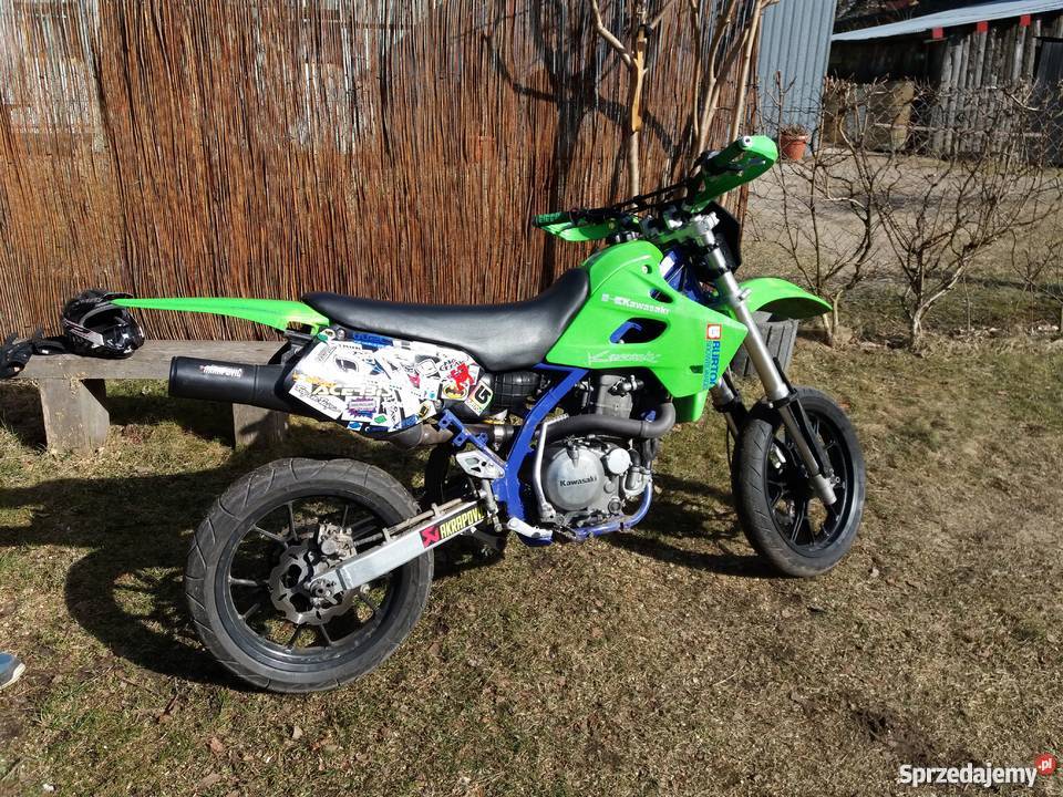 Supermoto cross kawasaki KLX650 zielony Kawasaki Miastko sprzedam