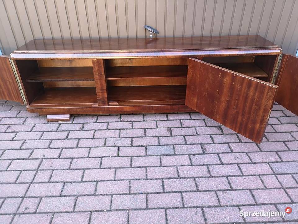 Komoda RTV ARTDECO Niska Orzech 202 Zgrabna Swarzędz