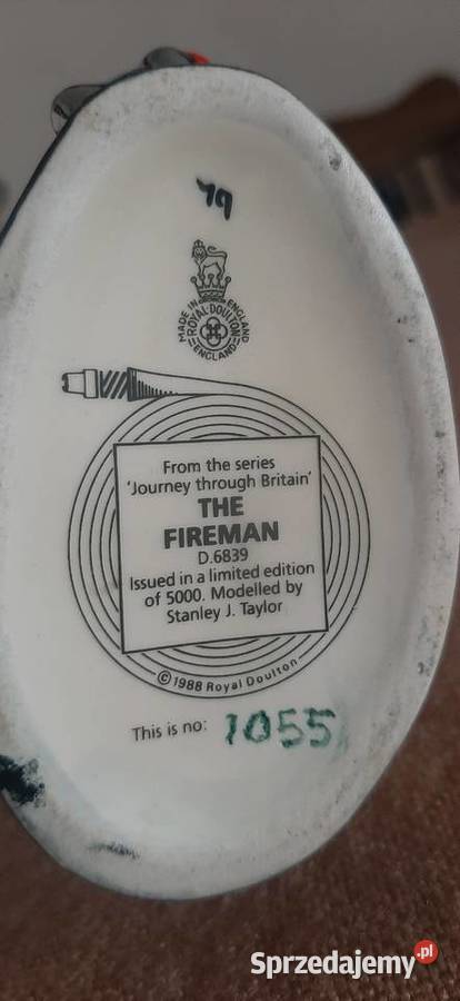 ROYAL DOULTON TOBY JUG STRAZAK limitowana edycja Gdynia sprzedam