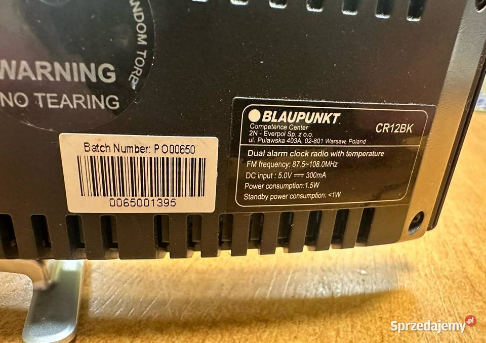 Radiobudzik Blaupunkt CR12BK Elbląg