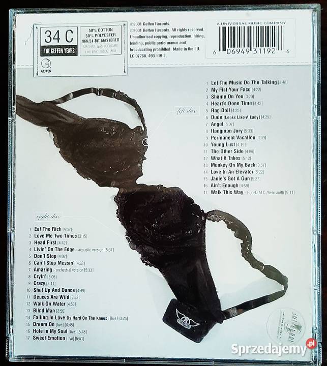 Podwójny Album 2XCD AER0SMITH Young Lust Poznań