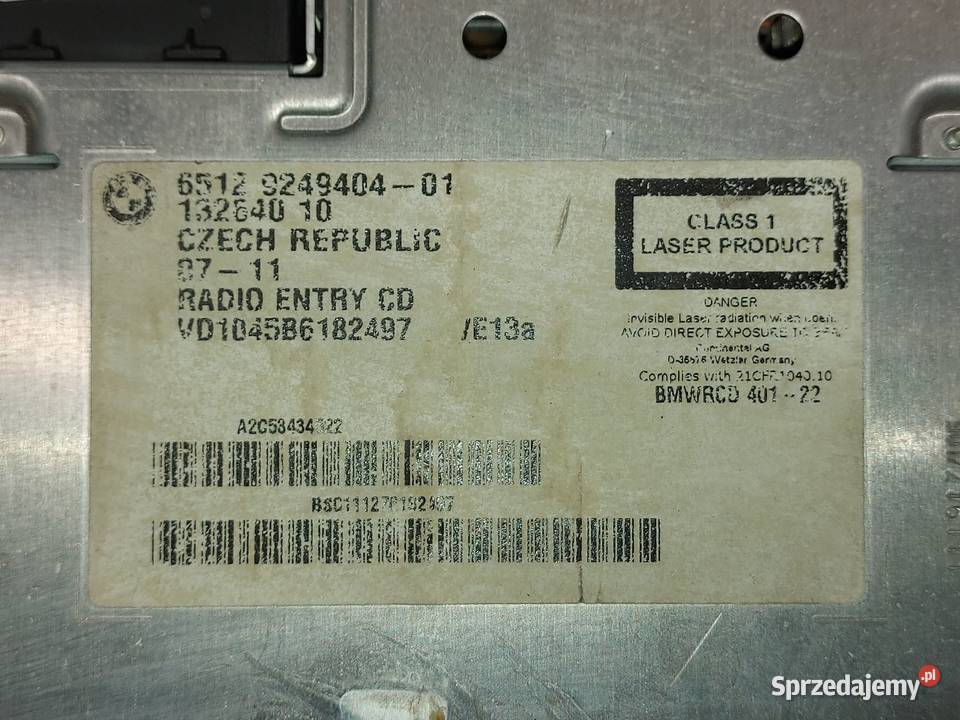 BMW 1 E82 11r radio CD business 9249404 Kielce