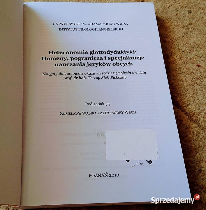 Heteronomie glottodydaktyki Zdzisław Wąsik Gdańsk