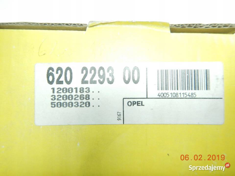 ZESTAW SPRZĘGŁA OPEL CORSA B 16 620229300 ASO Zestawy naprawcze lubelskie