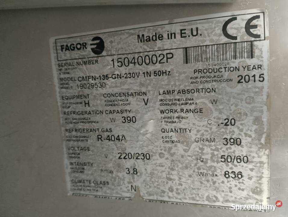 Stół mroźniczy 2drzwiowy Fagor CMFN135GN Wrocław