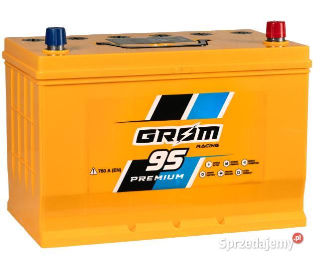 Akumulator GROM Racing 95Ah 780A Japan PRAWY Pruszków