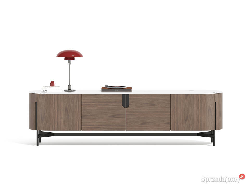 Szafka RTV Montieri 220x50x60 z orzecha Golkowice