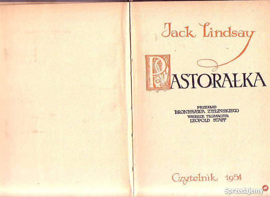 8098 PASTORAŁKA JACK LINDSAY Czyrna sprzedam