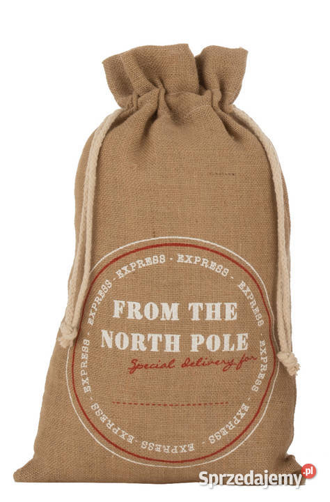 Worek jutowy świąteczny na zabawki prezenty 78 2 mazowieckie sprzedam