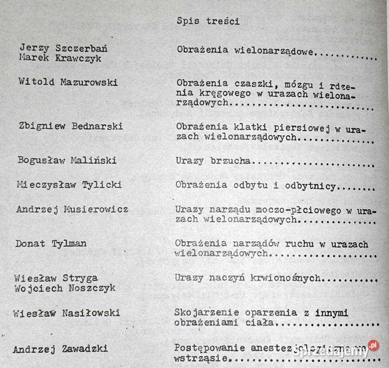 Postępy w chirurgii ogólnejurazy wielonarządowe Chełm