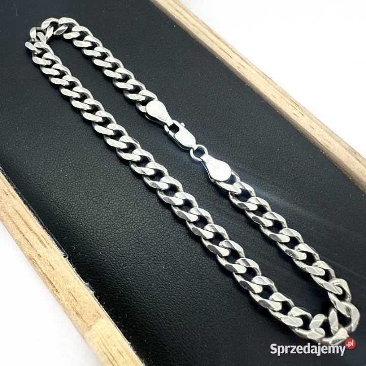 Srebrna Bransoletka PR 925 1235g 215 Pancerka Elbląg