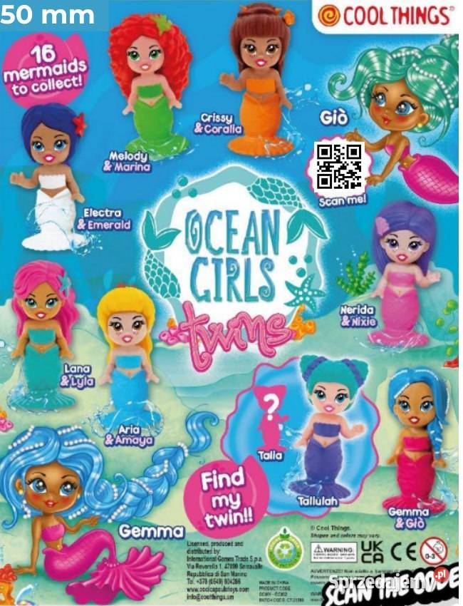 Zasyp do automatów OCEAN GIRLS TWINS 50mm 100 Poznań