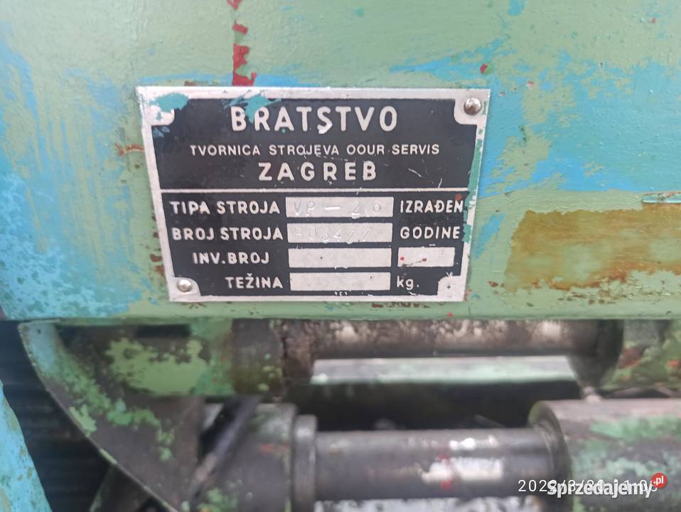 WALCARKA DO PIŁ TRAKOWYCH BRATSTVO VP26 Kłodawa