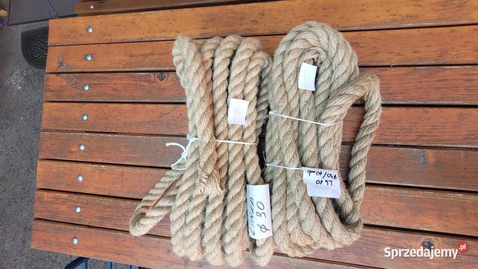 Lina jutowa 40 mm sznur jutowy Naturalna juta Grudziądz