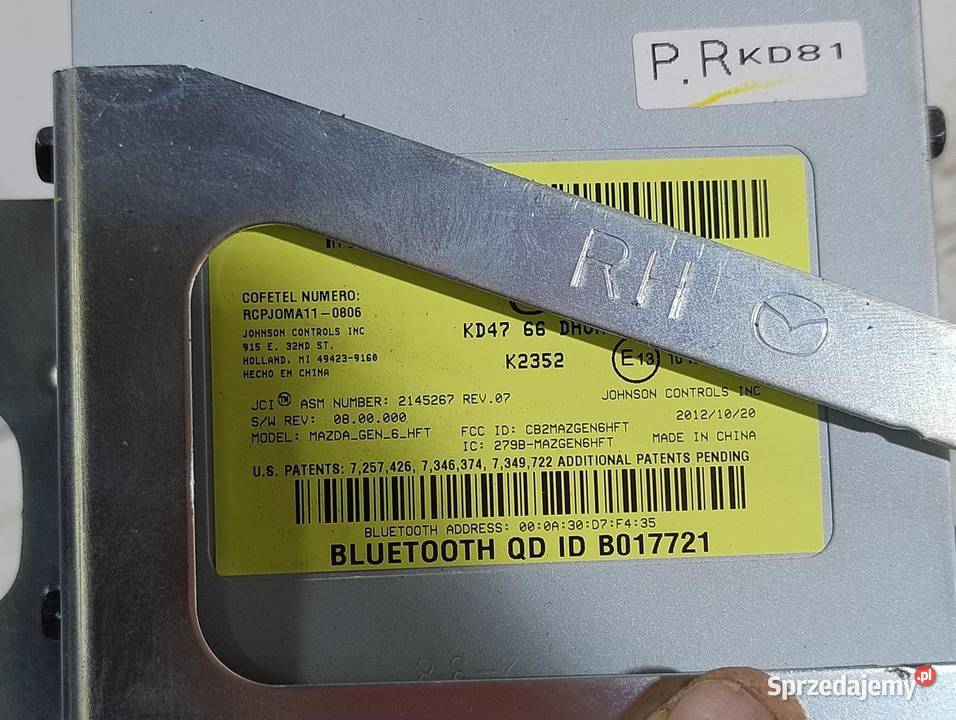 MODUŁ STEROWNIK BLUETOOTH MAZDA CX5 CX5 I KE
