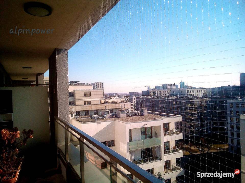 Siatki zabezpieczające balkon kota Montaż Bez Warszawa