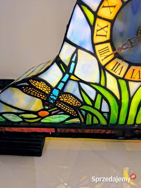 Tiffany lampa witrażowa stołowa nocna biurowa