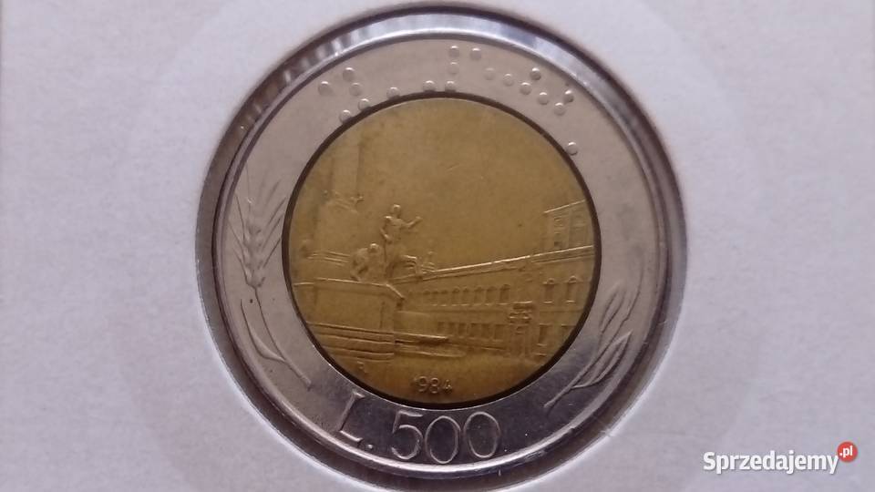 Moneta 50 lirów 1980 100 lirów 1978 500 lirów sprzedam