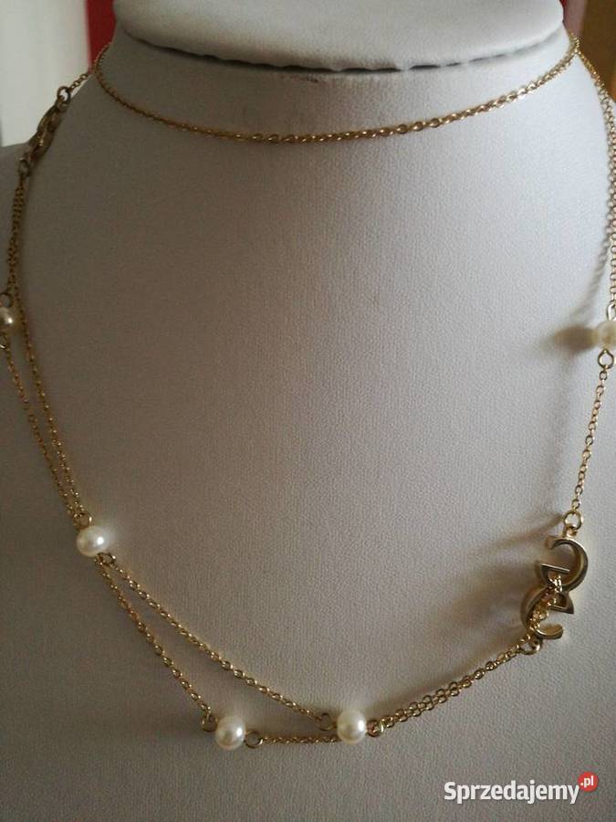 Naszyjnik złoty z perełkami Naszyjniki Lublin