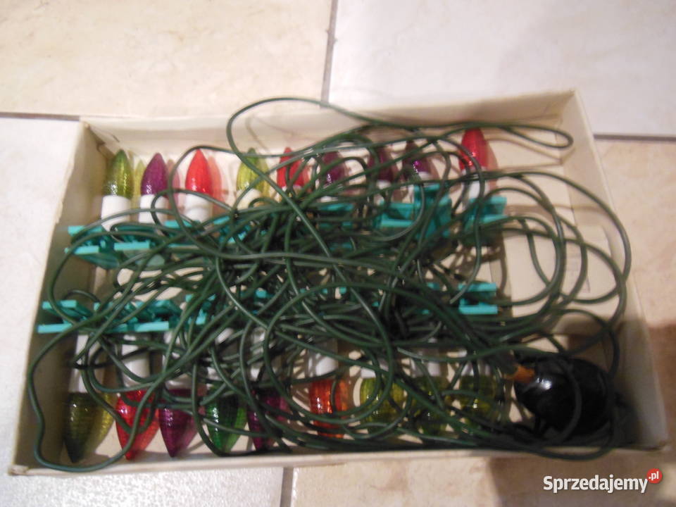 Lampki choinkowe PRL Wrocław