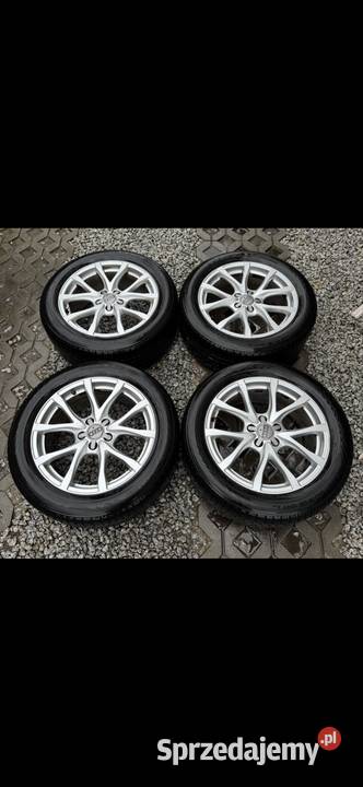 Alufelgi OEM Audi 5x112 opony zimowe 2455018 A6 lubelskie Krępiec