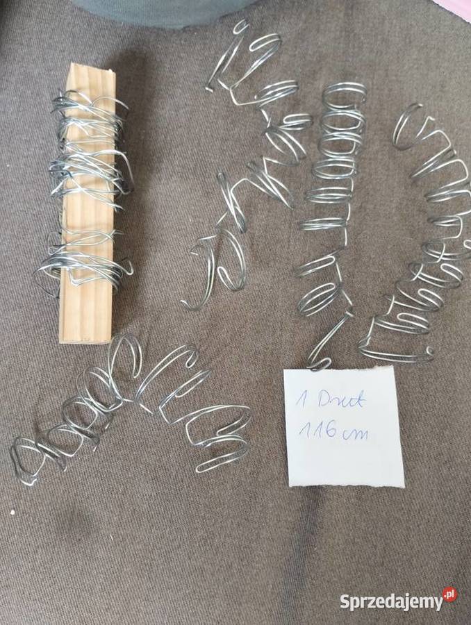 Drut7 sztuk srebrny Pozostałe Siemiatycze