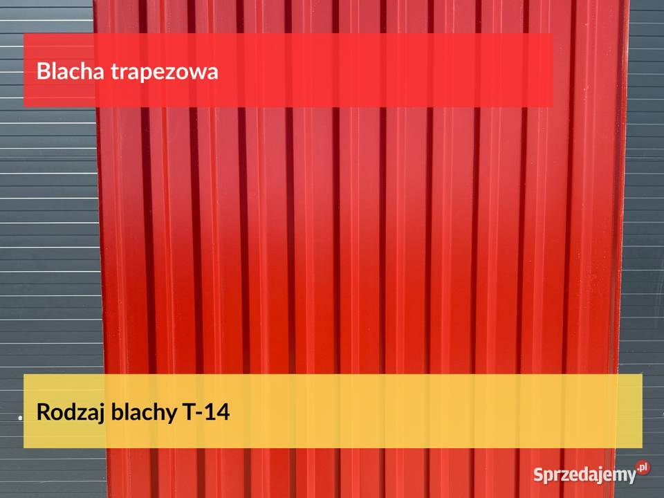 Blacha Trapezowa T14 2 gat w kolorze 9006 Puszczykowo
