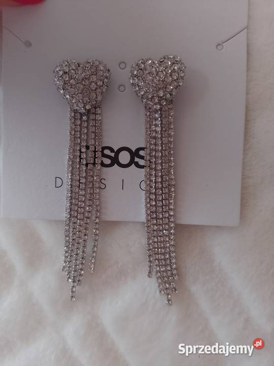 ASOS Długie bogato zdobione kolczyki ślubne małopolskie Kraków
