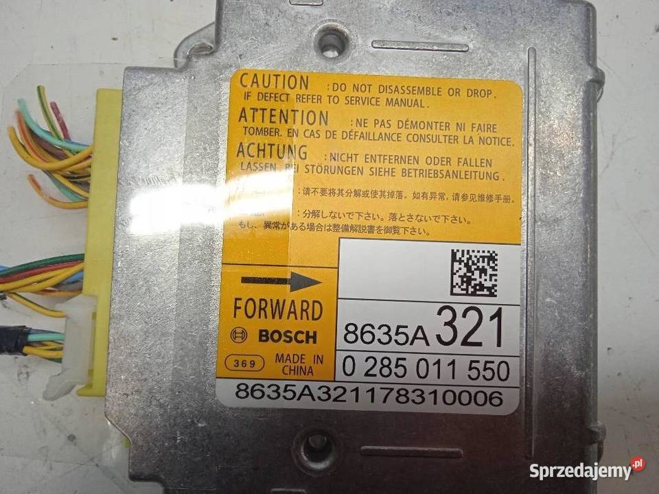 SENSOR AIRBAG 0285011550 9635A321 Mitsubishi ASX Rok produkcji 2017