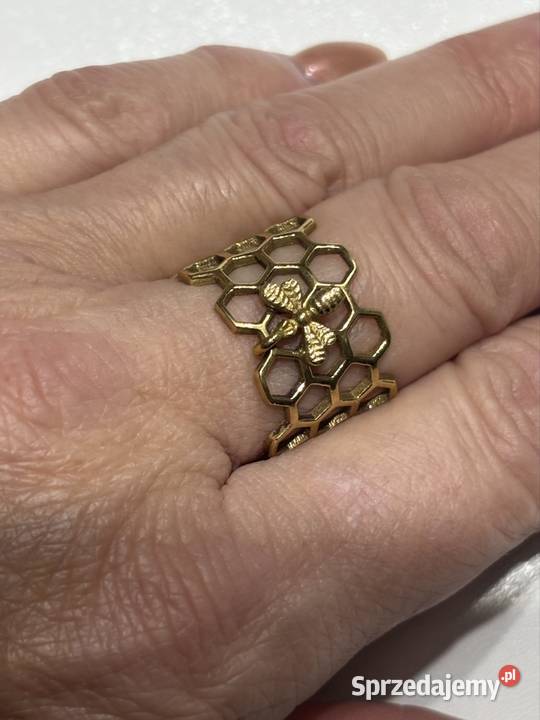Pierścionek obrączka plaster miodu kujawsko-pomorskie Bydgoszcz sprzedam