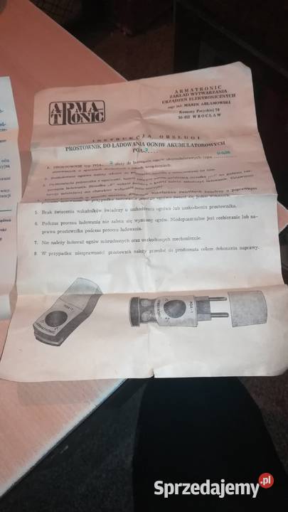 Stara ładowarka Armatronic POA 2 PRL Łódź