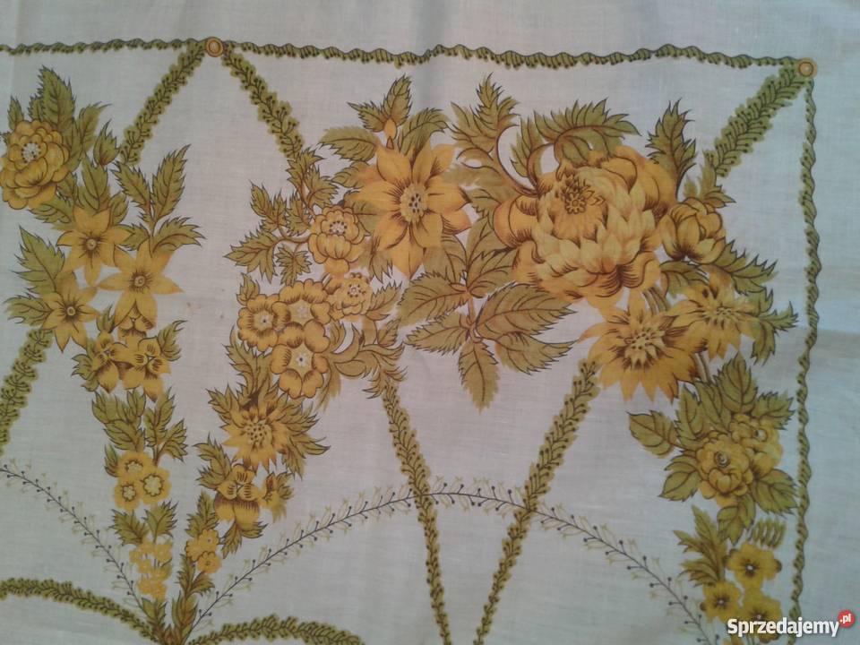 Kolorowe obrusy lniane lubelskie
