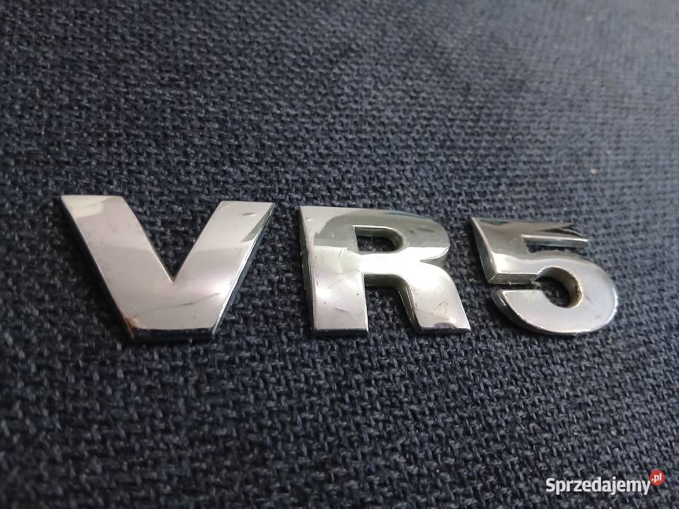 VR5 emblemat znaczek napis na klapę tył VW Szczerbice