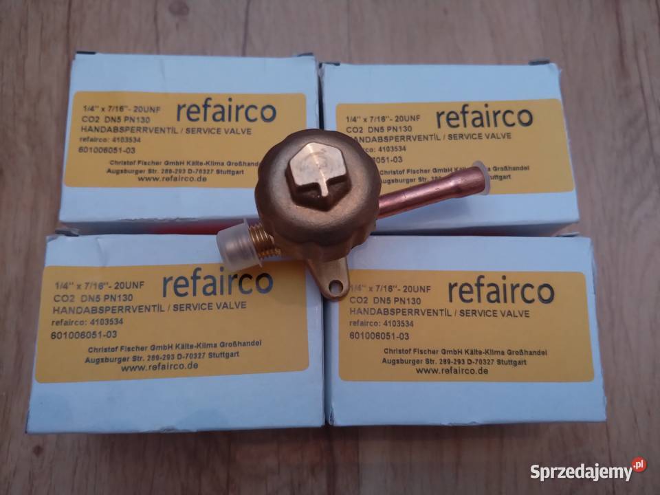 Zawór odcinający REFAIRCO 14 x 716 20UNF CO2 DN5 Chojnice