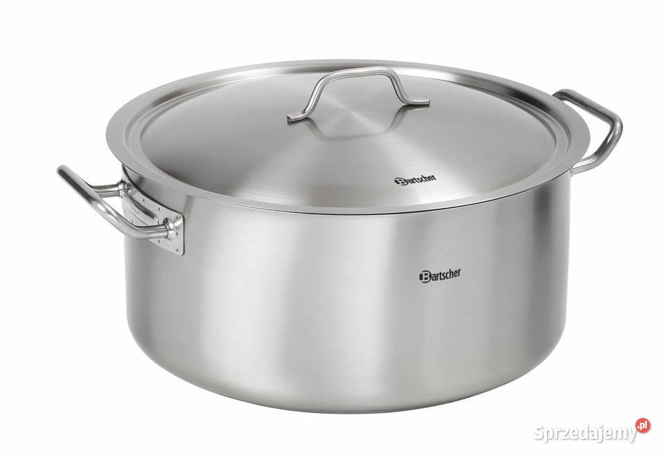 Garnek ze stali szlachetnej 25L 430mm z pokrywką Częstochowa