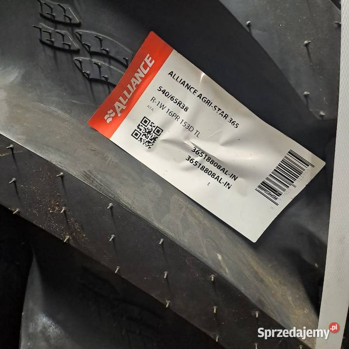 ASCENSO AGRI STAR 365 54065R38 153D TDR 650 TL nieuszkodzony Opony sprzedam