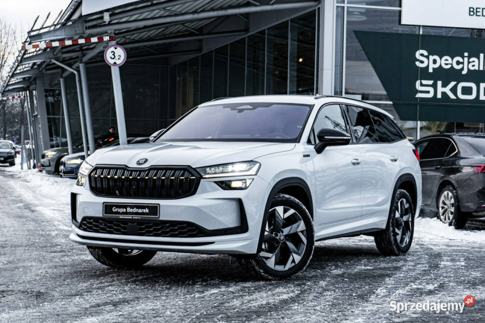 koda Kodiaq Sportline 20 TSI 204 DSG 4x4 biały Łódź