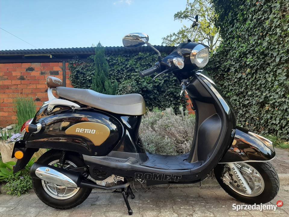nowy skuter Romet Retro 6 50ccm 4t 2011r nieuszkodzony sprzedam