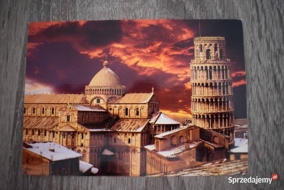 Piazza dei miracoli mała figurka z Włoch z lat Chełmno