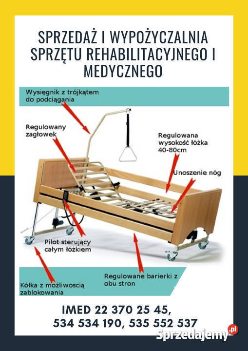 Łóżka Rehabilitacyjne Wypożyczalnia Wynajem Warszawa