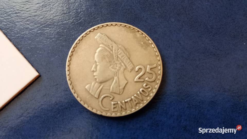 Stare monety 25 centavo 1967 Gwatemala podkarpackie Lesko sprzedam