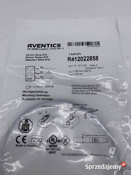 Aventics R412022858 Czujnik zbliżeniowy
