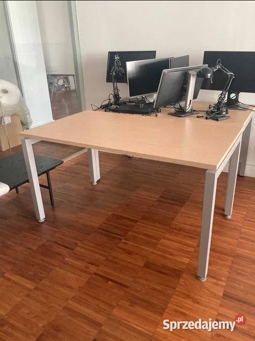 Biurkostół szare nogi biurodom NOWE wymiary 140 76cm