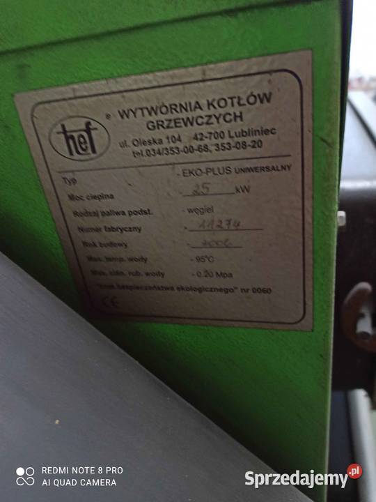 Piec Hef ekogroszek Wieluń