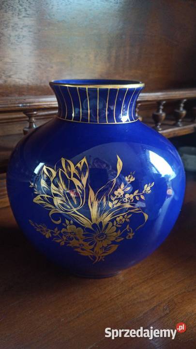 Wazon kobaltowy Aristo Copenhagen Denmark Gdańsk