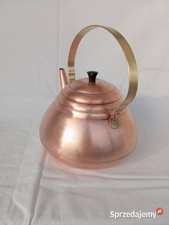 CZAJNIK IMBRYK MIEDZIANY STARY Niemodlin