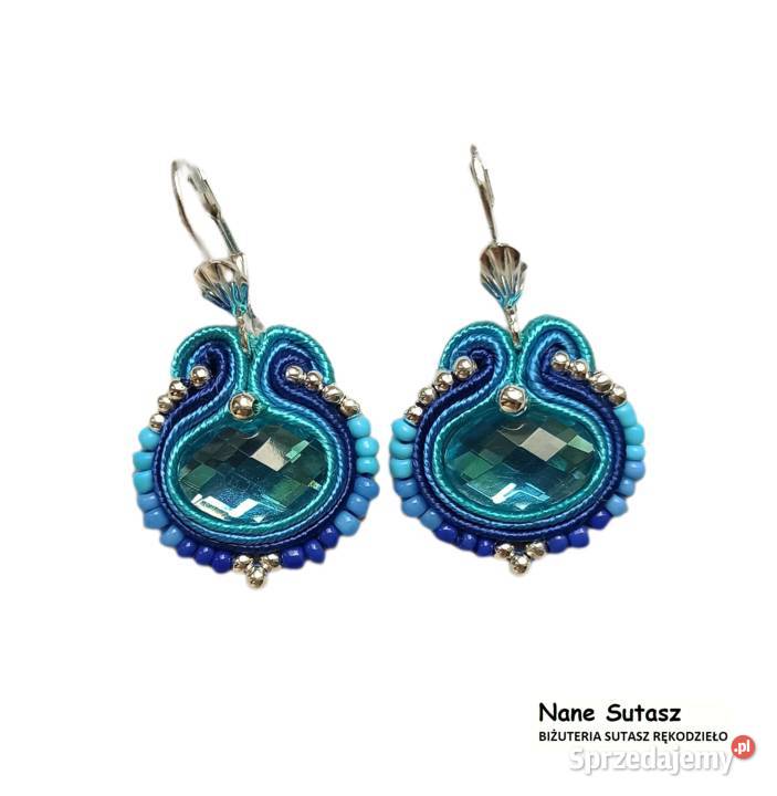 Kolczyki Sutasz rękodzieło Nane Sutasz dolnośląskie Lubań sprzedam